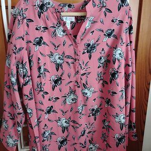 Denim & Co. Floral Tunic